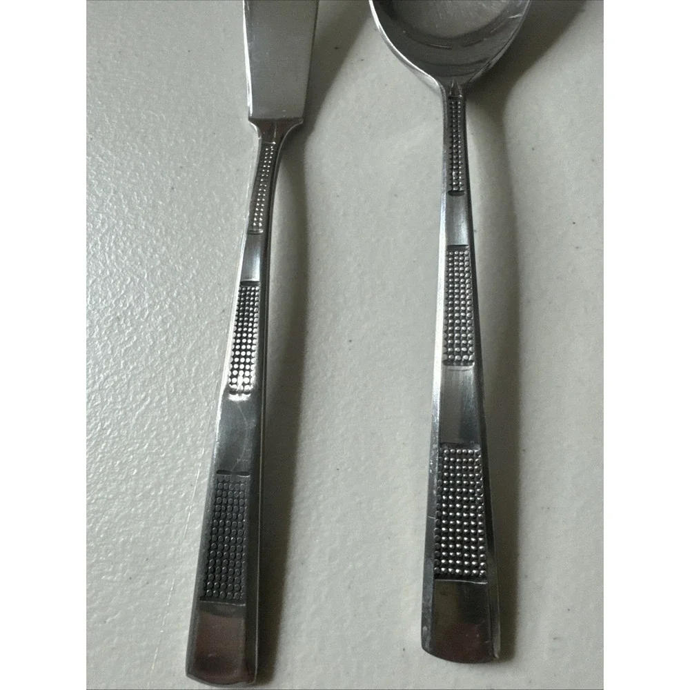 Vintage‎ Nirzanna Stanley Robert's Stainless Sugar Spoon/ Knife Flatware Japan